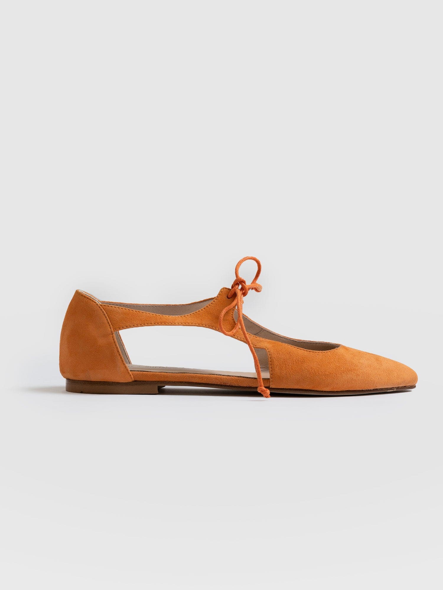 Tie Up Mary Janes Orange - Women's Loafers | Saint + Sofia® UK